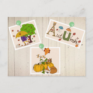 Herbstbild Postkarte