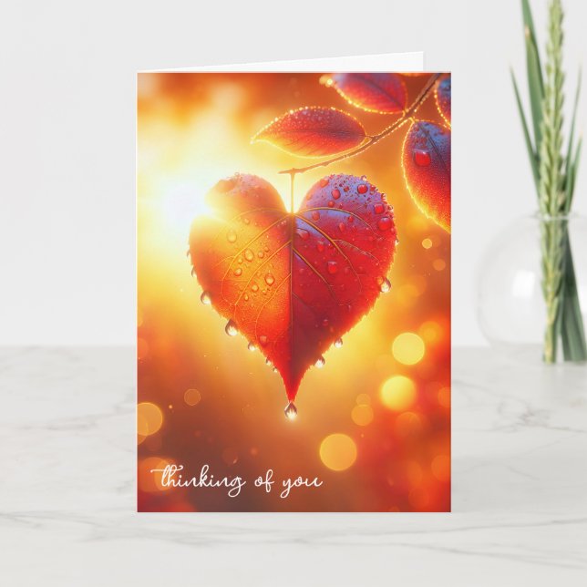 Herbstblatt ändern karte (Vorderseite)