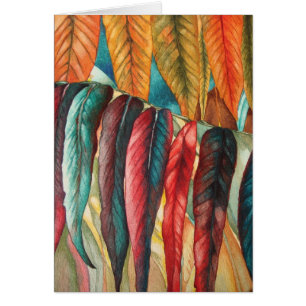 Herbstblatt färbt ursprüngliche stilisierte