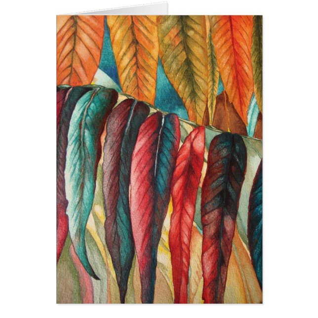 Herbstblatt färbt ursprüngliche stilisierte (Vorne)