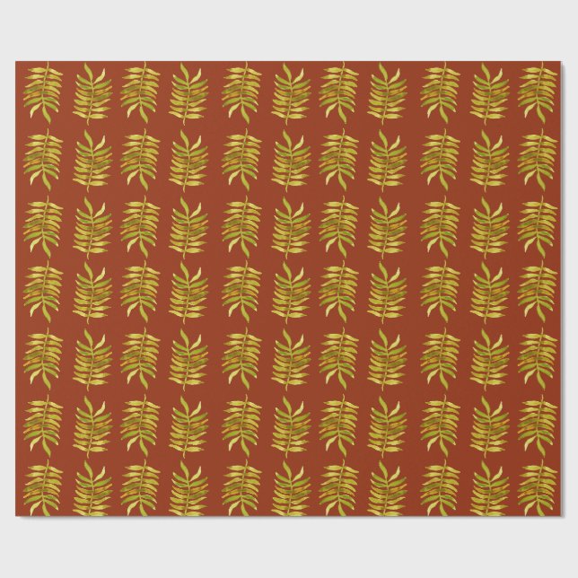 Herbstblatt Geschenkpapier (Flach)