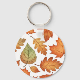 Herbstblatt Nahtlos Schlüsselanhänger