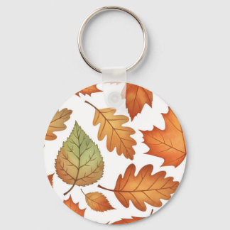 Herbstblatt Nahtlos Schlüsselanhänger