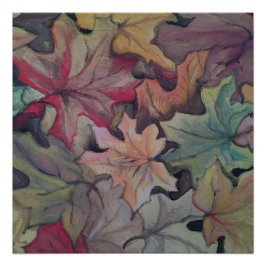 Herbstblatt Poster