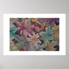 Herbstblatt Poster