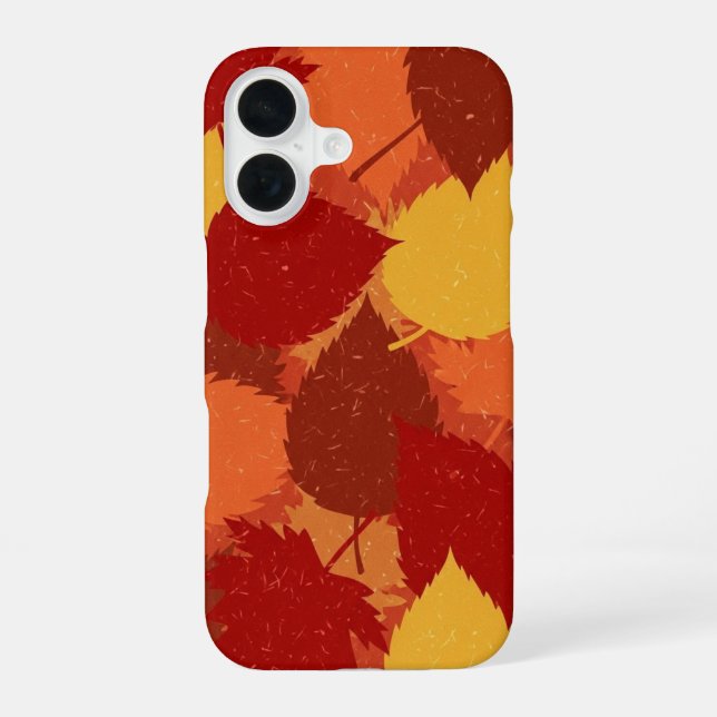 Herbstblatt-Schichten iPhone 16 Hülle (Rückseite)