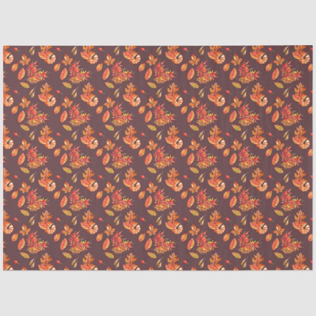 Herbstblatt-Serien-Design 7 Seidenpapier (Vorderseite)