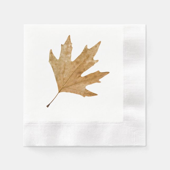 Herbstblatt Serviette (Vorderseite)