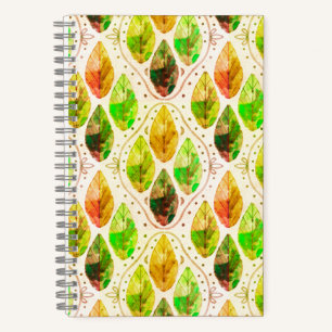 Herbstblatt Spiralblock Notizbuch