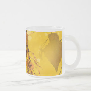 Herbstblätter 3 mattglastasse