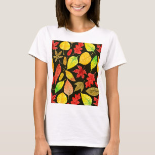 Herbstblätter, Aquarellfarbe T-Shirt
