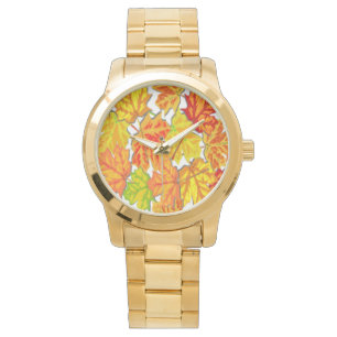 HERBSTBLÄTTER ARMBANDUHR