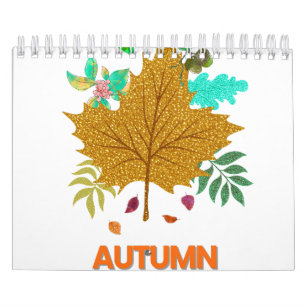 Herbstblätter-Ästhetik - Herbstliche Kunst Kalender