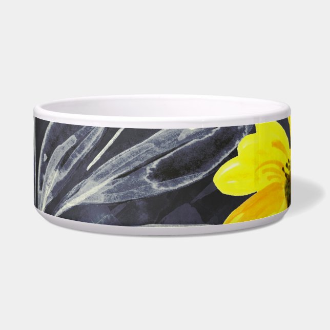 Herbstblätter, Beeren: Aquarellmuster. Napf (Vorderseite)