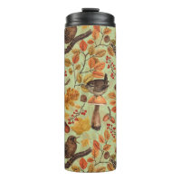 Herbstblätter, Beeren, Pilze und Früchte