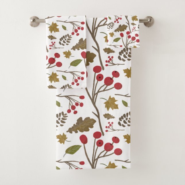 Herbstblätter, Blätter, Blätter, Blätter Badhandtuch Set (Insitu)