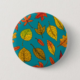 Herbstblätter Button