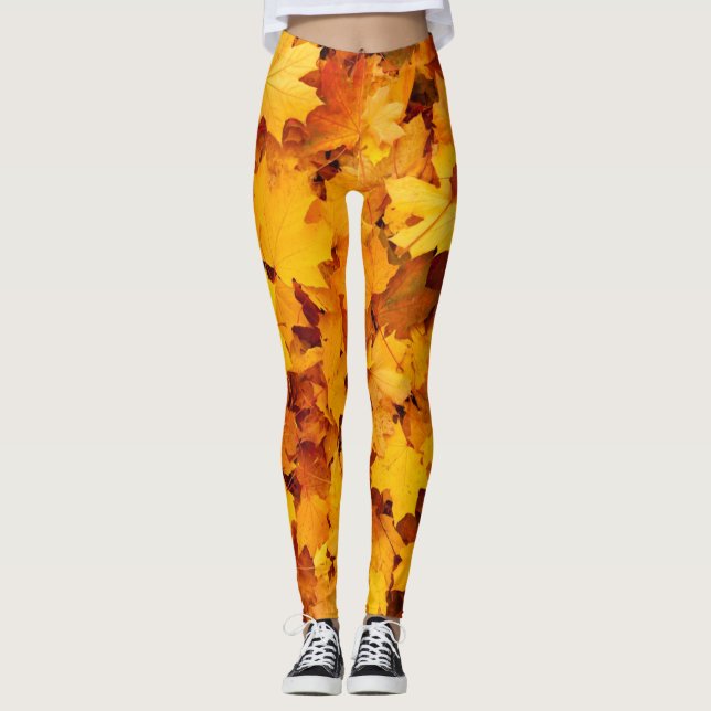 Herbstblätter, die Farbe des Herbstes Leggings (Vorderseite)