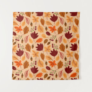 Herbstblätter, einfache kindliche nahtlose Muster. Wandteppich