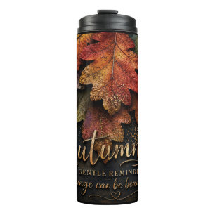 Herbstblätter Erinnerung Veränderung Kann Schön Se Thermosbecher