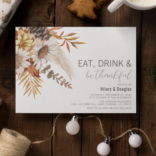 HerbstBlätter & Erntedank Einladung (Von Creator hochgeladen)