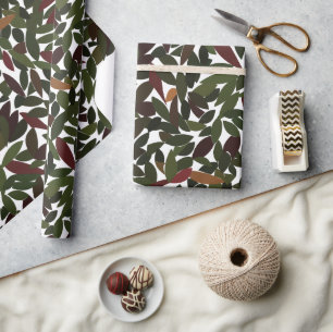 Herbstblätter fallen Natur Geschenkpapier