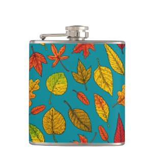 Herbstblätter Flachmann