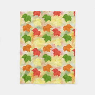 Herbstblätter Fleecedecke