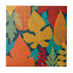 Herbstblätter Fliese