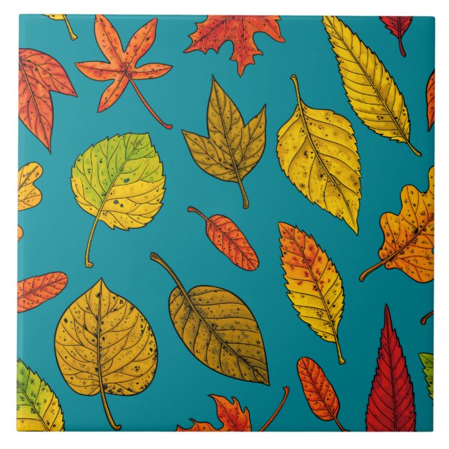Herbstblätter Fliese (Vorderseite)