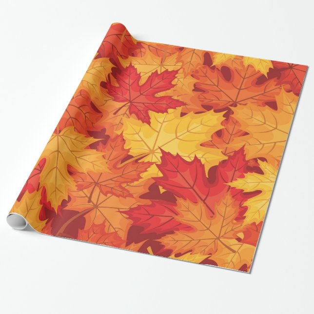Herbstblätter Geschenkpapier (Ungerollt)