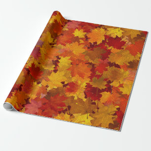 Herbstblätter geschenkpapier