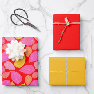 Herbstblätter. Geschenkpapier Set