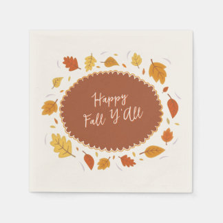Herbstblätter Glücklicher Herbst Erntedankfest Fre Serviette