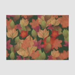 Herbstblätter grün seidenpapier