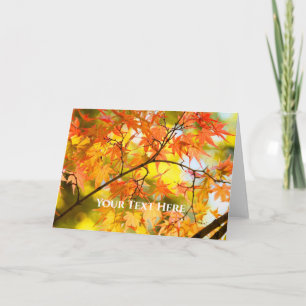Herbstblätter [Grußkarte] Karte