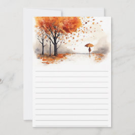 Herbstblätter Hardcover-Notizbuch | Herbstwald Jou Einladung