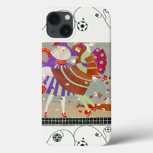 HERBSTBLÄTTER IM WIND / MODEKOSTÜMENTWURF Case-Mate iPhone HÜLLE (Rückseite)