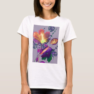 Herbstblätter in Flieder T-Shirt