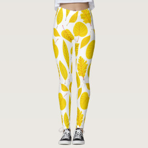 Herbstblätter in Gelb Leggings
