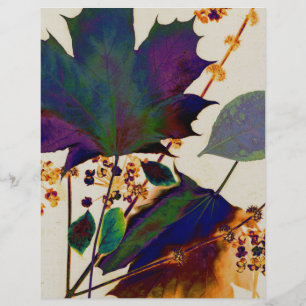 Herbstblätter in königlichen Farben Flyer