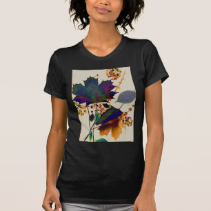 Herbstblätter in königlichen Farben T-Shirt