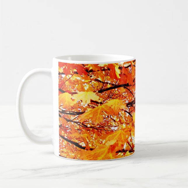 Herbstblätter Kaffeetasse (Links)