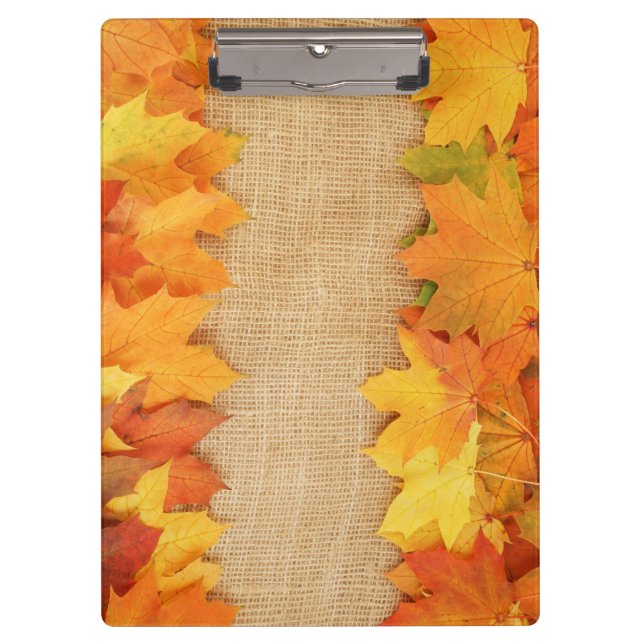 Herbstblätter Klemmbrett (Vorderseite)