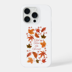 Herbstblätter Konzentriere dich auf dich selbst Zi iPhone 15 Pro Hülle