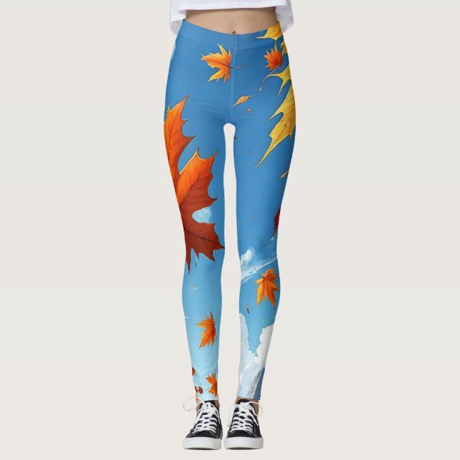 Herbstblätter  leggings (Vorderseite)