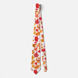 Herbstblätter Muster 02 Keine BG Krawatte