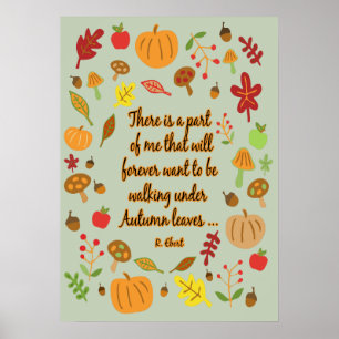 Herbstblätter Poster