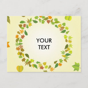 Herbstblätter Postkarte