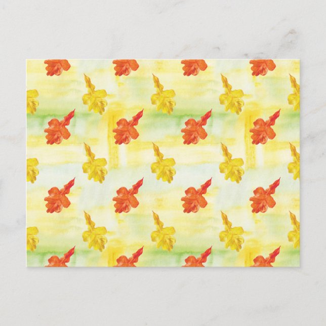 Herbstblätter Postkarte (Vorderseite)
